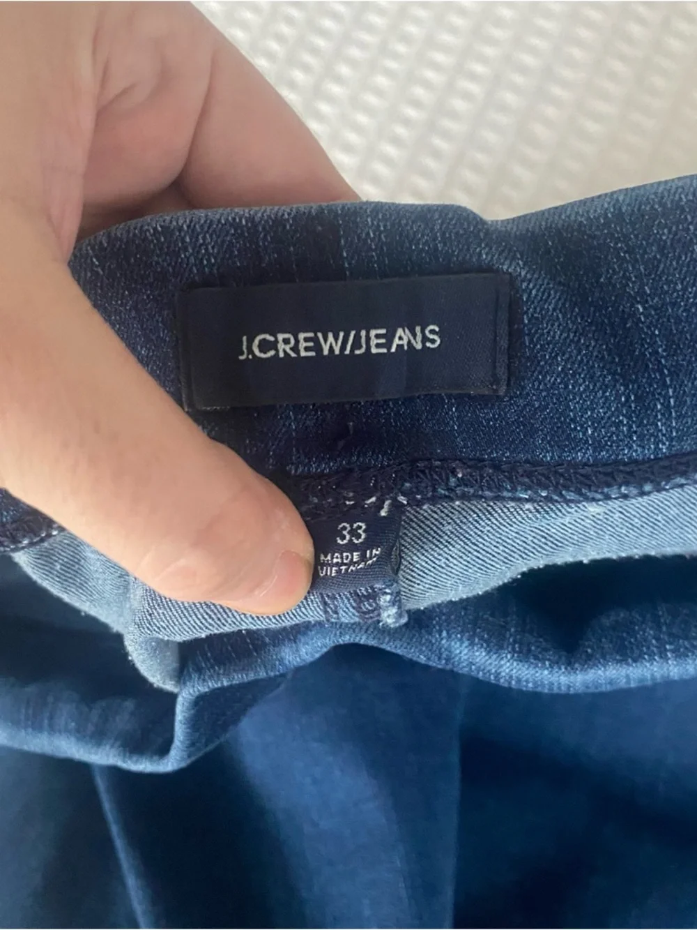 J. Crew Pull-on toothpick jean in indigo size 33